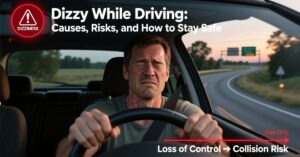 dizzy while driving